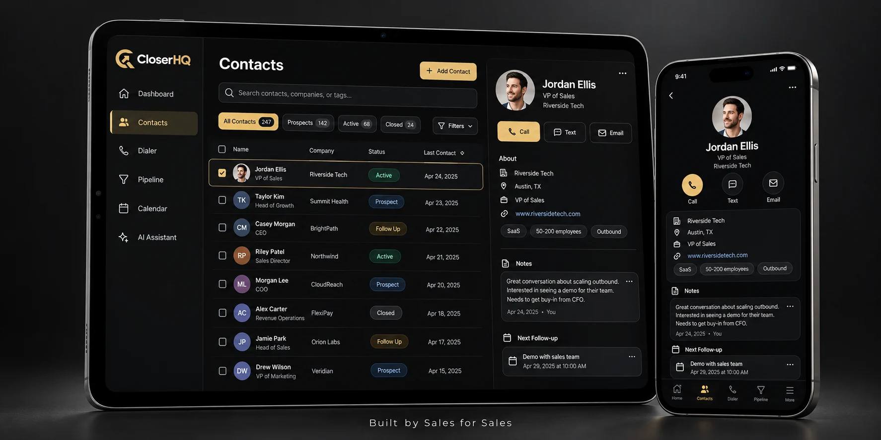 Context before every conversation. — iPad and iPhone interface concepts